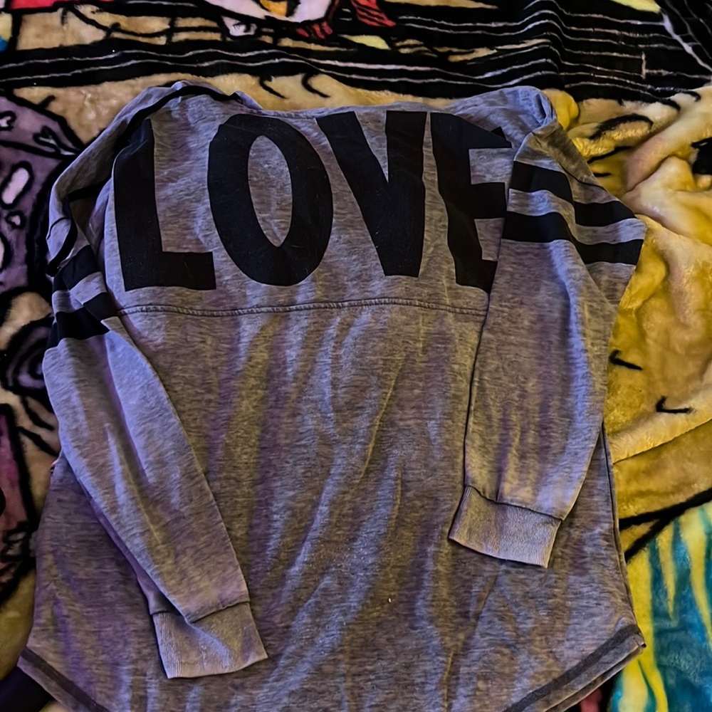 Long sleeve hoodie. Size large. Chance or fate.